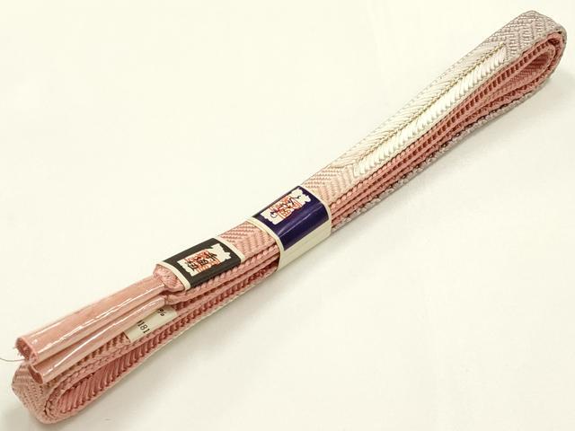 平和屋着物●和装小物　帯締め・帯揚げセット　笹浪組　エ霞花文　暈し染め　金糸　逸品　未使用　AABJ5908ay