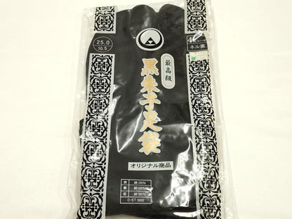 平和屋着物▼男性　和装小物　足袋　まとめて5点　福助　白鳳　黒　4枚コハゼ　25〜25.5cm　未使用　AABJ5937ay