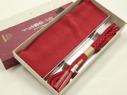 平和屋着物●和装小物　帯締め・帯揚げセット　奈良組　めいくやまと　逸品　未使用　AABJ5961ay