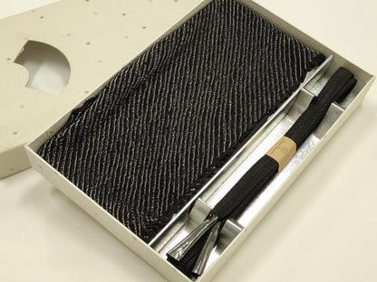 平和屋着物●TOKI志すい キモノモードオリジナルブランド　和装小物　帯締め・帯揚げセット　変わり笹浪組　逸品　未使用　AABJ5966ay