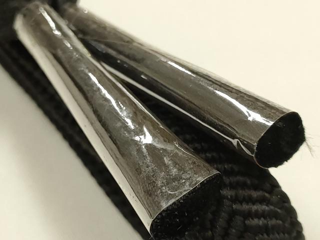 平和屋着物●TOKI志すい キモノモードオリジナルブランド　和装小物　帯締め・帯揚げセット　変わり笹浪組　逸品　未使用　AABJ5966ay