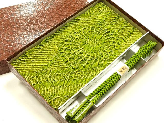 平和屋着物●和装小物　帯締め・帯揚げセット　丸組　柄絞り　菊　逸品　未使用品あり　AABJ5967ay