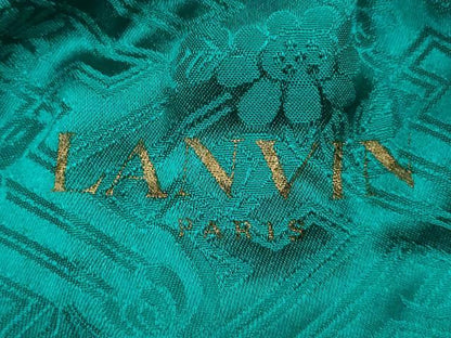 平和屋着物●LANVIN　和装小物　帯締め・帯揚げセット　チェーン　総絞り　斜縞　金彩　金銀糸　逸品　未使用　AABJ5971ay