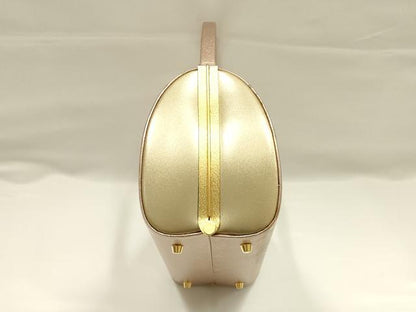 平和屋着物●和装小物　和装バッグ　ハンドバッグ　霞文　金彩　逸品　AABJ5978ay