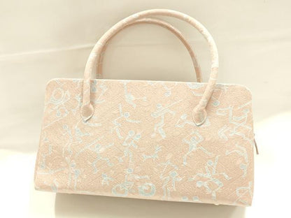 平和屋着物●和装小物　和装バッグ　ハンドバッグ　利休バッグ　ピクトグラム　逸品　AABJ5979ay