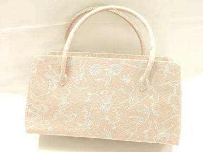 平和屋着物●和装小物　和装バッグ　ハンドバッグ　利休バッグ　ピクトグラム　逸品　AABJ5979ay