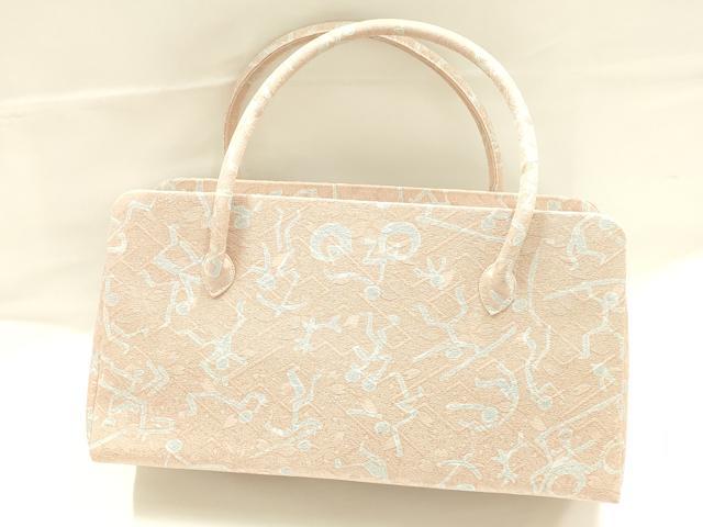 平和屋着物●和装小物　和装バッグ　ハンドバッグ　利休バッグ　ピクトグラム　逸品　AABJ5979ay