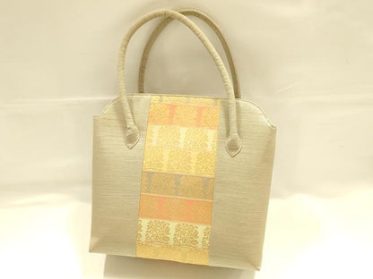 平和屋着物●和装小物　和装バッグ　ハンドバッグ　名物裂　金糸　逸品　AABJ5983ay