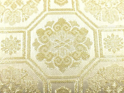 平和屋着物●和装小物　和装バッグ　ハンドバッグ　蜀江花文　金糸　逸品　AABJ5985ay