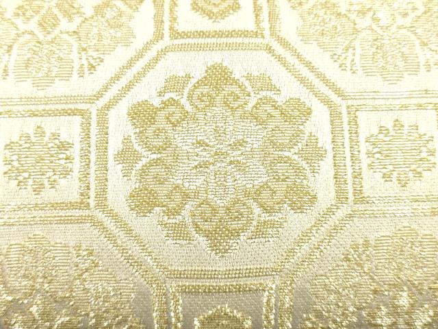 平和屋着物●和装小物　和装バッグ　ハンドバッグ　蜀江花文　金糸　逸品　AABJ5985ay