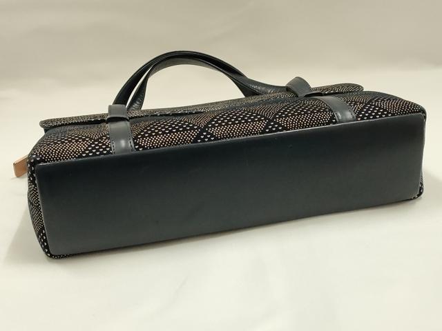 平和屋着物●甲州印傳 印傳屋　和装小物　和装バッグ　ハンドバッグ　鱗模様　マグネット式　逸品　AABJ5988ay