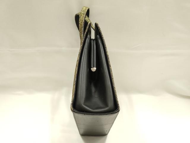 平和屋着物●和装小物　和装バッグ　ハンドバッグ　網代　金糸　逸品　AABJ5989ay