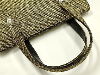 平和屋着物●和装小物　和装バッグ　ハンドバッグ　網代　金糸　逸品　AABJ5989ay