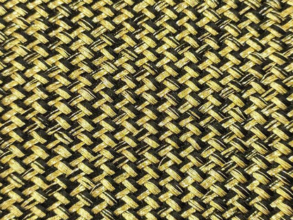 平和屋着物●和装小物　和装バッグ　ハンドバッグ　網代　金糸　逸品　AABJ5989ay