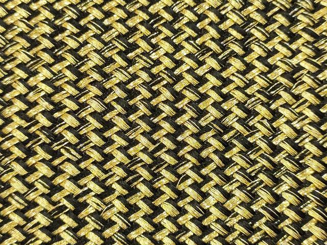 平和屋着物●和装小物　和装バッグ　ハンドバッグ　網代　金糸　逸品　AABJ5989ay
