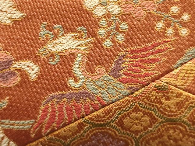 平和屋着物●和装小物　和装バッグ　ハンドバッグ　利休バッグ　切嵌　名物裂　金糸　逸品　AABJ5991ay