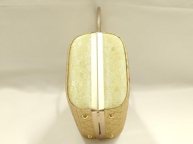 平和屋着物●和装小物　和装バッグ　佐賀錦　ハンドバッグ　吉祥模様　金糸　逸品　AABJ5993ay