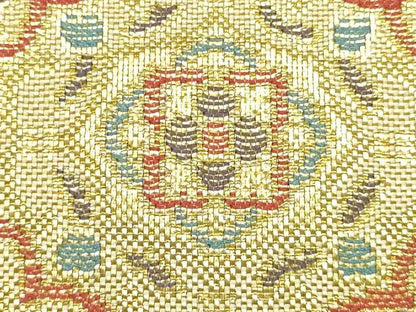 平和屋着物●和装小物　和装バッグ　佐賀錦　ハンドバッグ　吉祥模様　金糸　逸品　AABJ5993ay