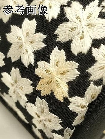 平和屋着物●和装小物　和装バッグ　ハンドバッグ　刺繍　花柄　金糸　ラインストーン　逸品　AABJ5998ay