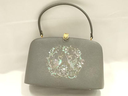 平和屋着物●和装小物　和装バッグ　ハンドバッグ　螺鈿　向かい鳥花文　逸品　AABJ5999ay