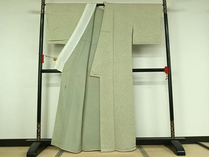 平和屋着物▽京友禅の第一人者　松井青々　小紋　単衣　霞文　正絹　逸品　AABJ6012jh
