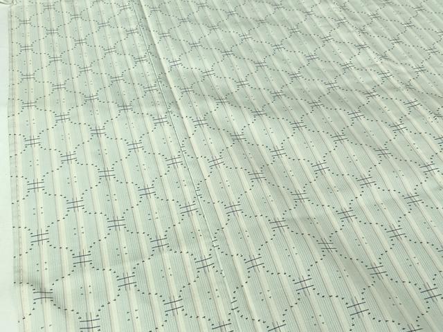 平和屋着物▽伝統工芸士　紫峰　本場大島紬　白大島　単衣　白南風　星砂絣　やまと誂製　むらなか謹製　証紙付き　正絹　逸品　AABJ6014jh