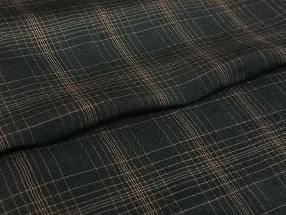 平和屋着物＊夏物　紬　格子　正絹　逸品　AABJ6021jh