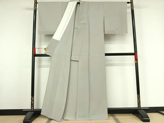 平和屋着物▽上質な小紋　単衣　霞文　暈し染め　正絹　逸品　未使用　AABJ6024jh