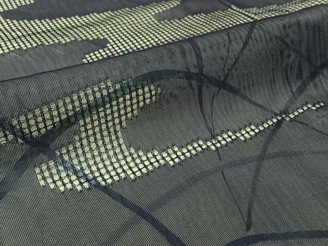 平和屋着物▽訪問着　無双　紗袷　紗×紗　手描き　薄文　正絹　逸品　AABJ6033jh