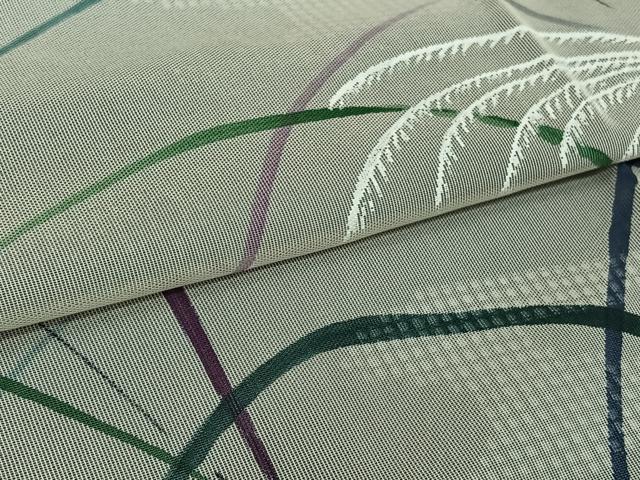 平和屋着物▽訪問着　無双　紗袷　紗×紗　手描き　薄文　正絹　逸品　AABJ6033jh