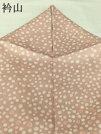 平和屋着物▽上質な小紋　単衣　霞文　正絹　逸品　AABJ6049jh