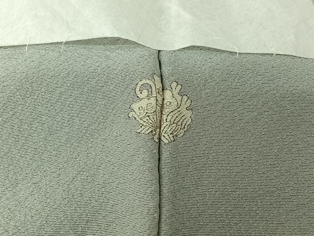 平和屋着物▽上質な色無地　単衣　灰青色　正絹　逸品　未使用　AABJ6069jh