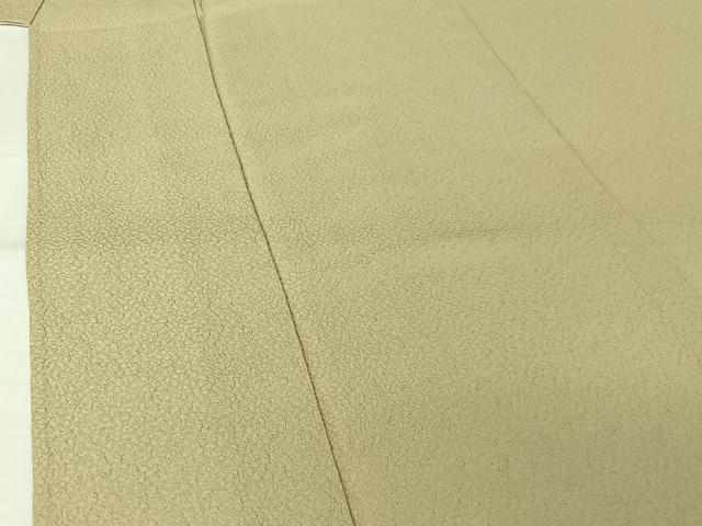 平和屋着物▽上質な色無地　単衣　紋意匠　蒸栗色　正絹　逸品　未使用　AABJ6072jh