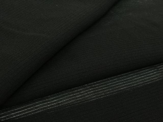 平和屋着物▽羽織　スリーシーズン　春夏秋　塵除け　黒地　正絹　逸品　AABJ6080jh
