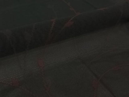 平和屋着物▽羽織　スリーシーズン　春夏秋　塵除け　草葉文　正絹　逸品　AABJ6081jh
