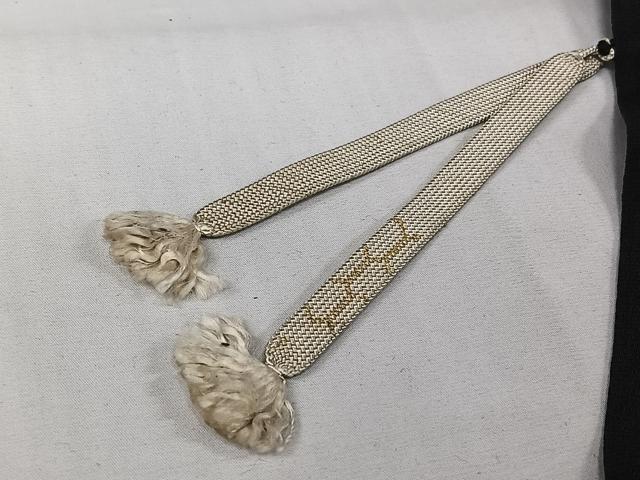平和屋着物▽羽織　スリーシーズン　春夏秋　塵除け　流水芝文　黒地　正絹　逸品　AABJ6086jh