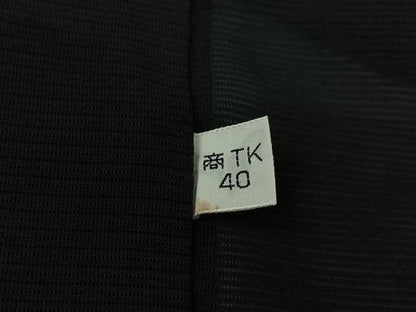 平和屋着物▽羽織　スリーシーズン　春夏秋　塵除け　流水花文　黒地　正絹　逸品　未使用　AABJ6093jh