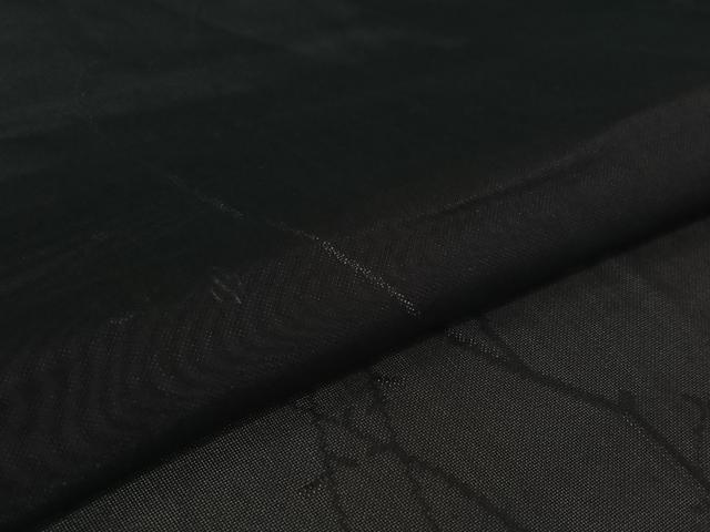 平和屋着物▽羽織　スリーシーズン　春夏秋　塵除け　黒地　正絹　逸品　AABJ6094jh