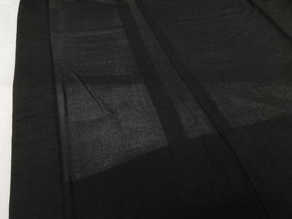 平和屋着物▽羽織　スリーシーズン　春夏秋　塵除け　黒地　正絹　逸品　AABJ6098jh
