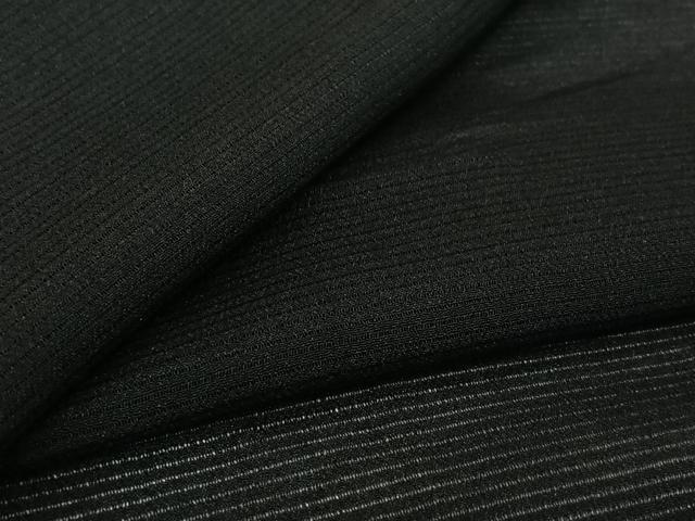 平和屋着物▽羽織　スリーシーズン　春夏秋　塵除け　黒地　正絹　逸品　AABJ6098jh