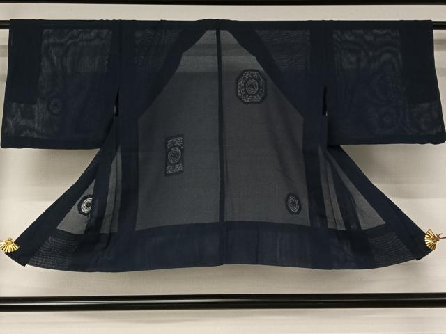 平和屋着物▽羽織　スリーシーズン　春夏秋　塵除け　正倉院花文　正絹　逸品　AABJ6108jh