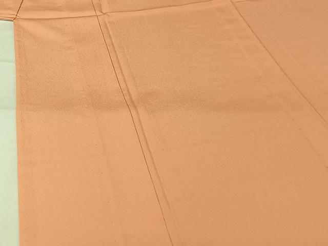 平和屋着物▽色無地　単衣　赤香色　洗える着物　AABJ6112jh