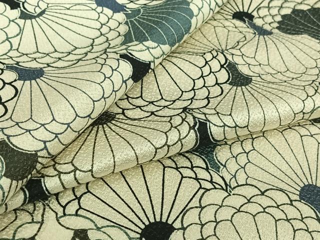 平和屋着物▽上質な小紋　単衣　花尽くし文　正絹　逸品　AABJ6113jh