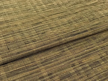 平和屋着物▽上質な紬　単衣　幾何学文様　正絹　逸品　AABJ6117jh