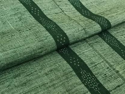 平和屋着物▽結城紬　単衣　80亀甲　幾何学文様　正絹　逸品　AABJ6118jh