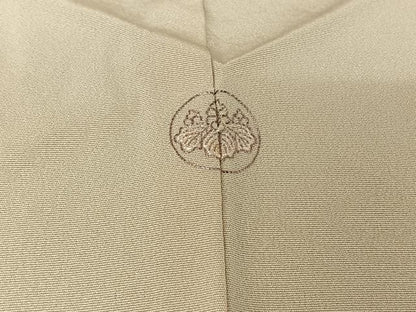 平和屋着物▽訪問着　単衣　友禅　草花文　暈し染め　正絹　逸品　AABJ6122jh