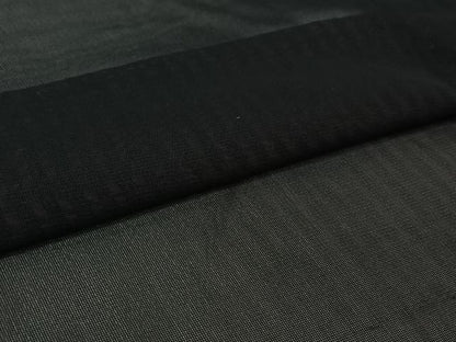 平和屋着物▽羽織　スリーシーズン　春夏秋　塵除け　縞　黒地　正絹　逸品　AABJ6129jh