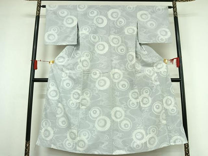 平和屋着物▽小紋　無双　絽袷　番傘　洗える着物　AABJ6130jh