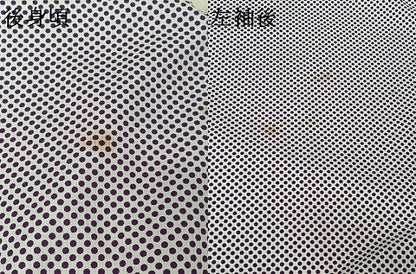 平和屋着物▽小紋　単衣　水玉文　洗える着物　AABJ6144jh