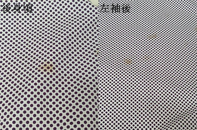 平和屋着物▽小紋　単衣　水玉文　洗える着物　AABJ6144jh